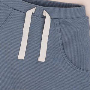 Short en bambou élasthanne organique de qualité supérieure avec cordon de serrage Aqua - Product Image 3