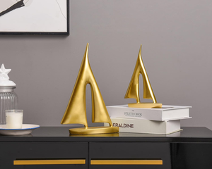 Modern Sailboat Sculpture <b>Decorative</b> Home Accent for Living Room Office <b>Table</b> Shelf Display and Coastal Theme <b>Decoration</b> - Product Image 5