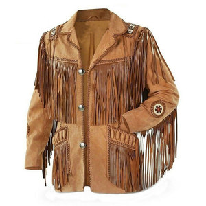High Quality Brown <b>Suede</b> <b>Jacket</b> Stand Collar Button Winter Leather Men Front Breathable Wholesale OEM Service Fashion - Product Image 4