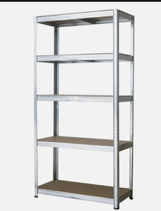 Heavy Duty 5 Tier Boltless Metal Shelving <b>Unit</b> Industrial Warehouse <b>Storage</b> Rack Garage Shed Organizer Durable Steel - Product Image 2