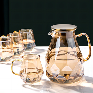 Tetera <span class=keywords><strong>de</strong></span> Vidrio Borosilicato al por Mayor, Resistente al Calor, Apta para Lavavajillas, con Tapa, Regalo Empresarial, Jarra <span class=keywords><strong>de</strong></span> Agua para el Hogar - Product Image 4