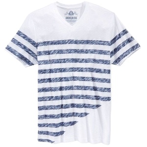 Custom <b>Men's</b> Neck Short Sleeve T-shirt 100% Cotton Casual Pre-<b>Washed</b> Fabric Silk Screen Printed Fabric Knitted Samples Available - Product Image 4