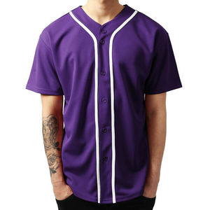เสื้อเบสบอลผู้ชายแบบสั่งทำพิเศษ พิมพ์ลายด้วยวัสดุคุณภาพดีที่สุด ผลิตจากโพลีเอสเตอร์ 100% แห้งเร็ว ระบายอากาศได้ดี เหมาะสำหรับผู้ใหญ่ - Product Image 1