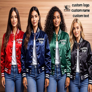 Chaqueta Universitaria de Satén Personalizada 2025 para Unisex – Logotipo, Nombre o Texto Personalizados – Estilo Letterman Ligero - Product Image 1