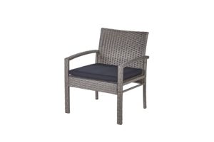 Ensemble de meubles d'extérieur en rotin PE moderne, 2 fauteuils, canapé deux places, table basse, résistant aux intempéries, ensemble de jardin et de terrasse avec coussins - Product Image 2