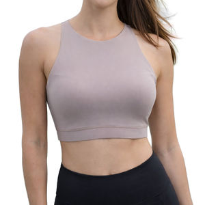 Sujetador deportivo transpirable sin costuras con tejido elástico - Product Image 1