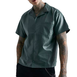 Chemises en cuir pour hommes, matière de qualité supérieure, design élégant, coupe confortable pour un usage quotidien et décontracté - Product Image 1