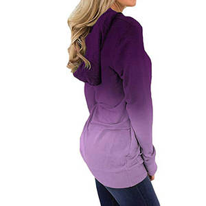 Sudadera con capucha efecto degradado con logo y bolsillo canguro, estilo pullover, diseño premium con precio mayorista para compradores al por mayor - Product Image 4