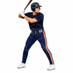 Pantalon d'entraînement de baseball personnalisé pour équipe, imprimé, respirant, séchage rapide, écologique, durable, vêtements de performance pour le baseball, fabrication en usine - Product Image 2