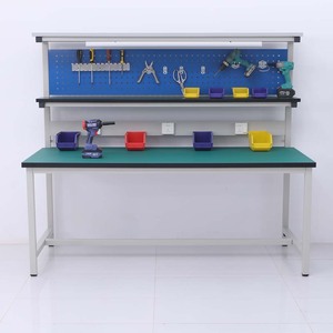 Table de travail ESD électrique pour réparation de téléphones électroniques, utilisation en salle blanche, design moderne, profil en alliage d'aluminium pour hôpitaux et écoles - Product Image 1