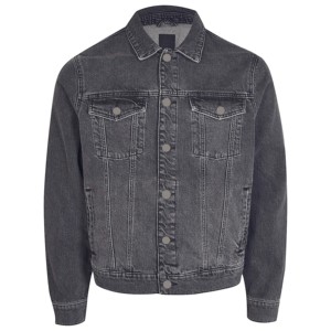 Stylish Men <b>Denim</b> Winter <b>Jacket</b> Casual Ripped Pocket Design Plus Size Button Front Jeans <b>Jacket</b> Comfortable and Durable - Product Image 1