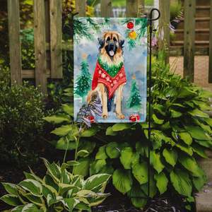 Leonberger <b>Christmas</b> Multicolor Garden Flag Decorative Mailbox Flag for Patio <b>Artwork</b> for Yard Flower Beds Garden Size - Product Image 2