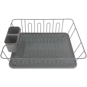 Escurridor de Platos Metálico de Dos Niveles de Primera Calidad, Multifuncional, Duradero y Moderno para Almacenamiento en la Cocina - Product Image 2