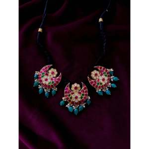 สร้อยโชคเกอร์คุณภาพดีทำจากเงินของ92.5หรูหราและหรูหราในหมวดสร้อยคอ - Product Image 1