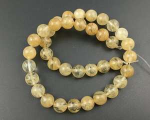 Cuentas de cuarzo amarillo cereza, cuentas sueltas redondas naturales para la fabricación de joyas y manualidades DIY - Product Image 6