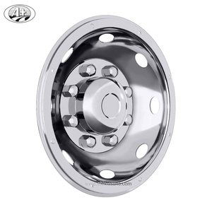 Housse de protection de roue pour camions américains, 1 paire, 19.5 joints en acier inoxydable - Product Image 1