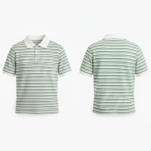 Camisetas Polo de Manga Corta a Rayas de Algodón, Personalizadas con Logotipo, al por Mayor - Product Image 4