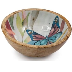 Bol à fruits au design moderne et unique, bol en bois pour dattes, bol en bois émaillé imprimé fait main, vente chaude - Product Image 6