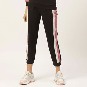 Ensemble de survêtement pour femme à blocs de couleur, à capuche, manches longues, taille élastique, coupe décontractée, sportif, automne, coton et polyester - Product Image 3