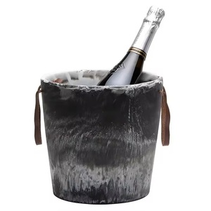Fournisseur de seaux à glace en résine pour vin, prix d'usine, couleur personnalisée, finition mate - Product Image 3