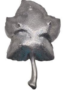 Cast Aluminum Leaf Shaped Handcrafted Tray Platter Elegant Silver <b>Decorative</b> Floor Vase for <b>Kitchen</b> Dining Home <b>Decor</b> Dinner - Product Image 3