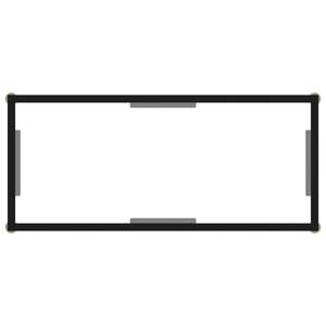 Tavolo Console Trasparente e Nero - Product Image 4