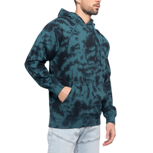 Sweat à capuche de haute qualité confortable pour homme, automne-hiver, vintage, effet délavé, 410 g/m², 100 % coton, coupe ample - Product Image 2