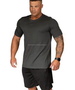 เสื้อยืดออกกำลังกายทรงโอเวอร์ไซส์สำหรับผู้ชาย ดีไซน์โดดเด่น ผ้าฝ้าย 100% ระบายอากาศได้ดี ซักแบบ Acid Wash พร้อมโลโก้สั่งทำ ราคาถูกและขั้นต่ำในการสั่งซื้อน้อยที่สุด - Product Image 2