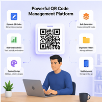 Logiciel intelligent de génération de codes QR, application mobile professionnelle multilingue, version Linux/MAC/Internet, mise en réseau en temps réel