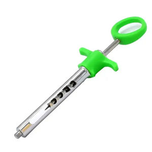 Jeringas de aspiración para inyecciones dentales, jeringa de anestesia manual de acero inoxidable con mango de plástico, juego de instrumentos quirúrgicos dentales - Product Image 6