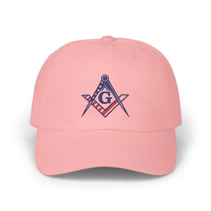Gorra de béisbol de algodón con bordado de la bandera estadounidense, estilo patriótico, para maestro masón de la Blue Lodge. - Product Image 5