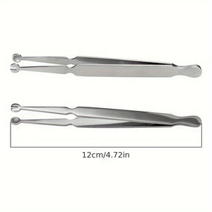 High Precision Surgical Steel Piercing Clamp Tweezer for Body Jewelry Placement Nose <b>Ring</b> Ear Stud <b>Lip</b> <b>Ring</b> Belly Piercing Tool - Product Image 2
