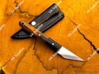 Couteau de cou Kiridashi forgé à la main, à lame fixe pleine longueur, en acier inoxydable, utilitaire EDC, OEM/ODM, vente en gros - Fournitures UA