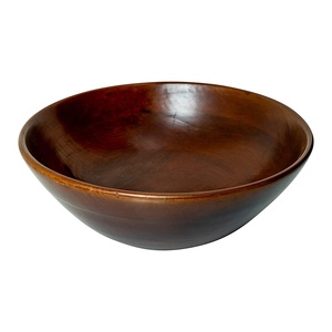 Bol à salade en bois naturel fait à la main de haute qualité, grand et unique pour le brunch ou l'ensemble de bols en bois jetables - Product Image 6