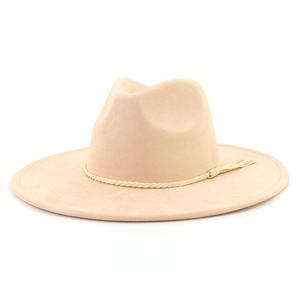 Chapeau Fedora en polyester tendance pour femmes et hommes, style classique, décontracté, à large bord, chapeau jazz - Product Image 3
