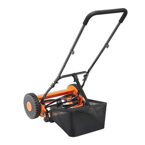 Tagliaerba Manuale Industriale a Spinta da 16 Pollici con 5 Lame, Altezza di Taglio Regolabile da 0.6 a 1.75, Senza Motore - Product Image 1