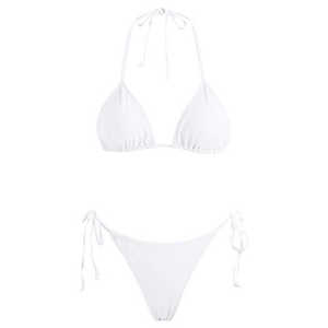 OEM Factory Women 2 <b>Piece</b> <b>Bikini</b> Swimsuit Set Push up High Quality Customized Colors Front Logo Print Plaid Quick Dry Breathable - Product Image 1