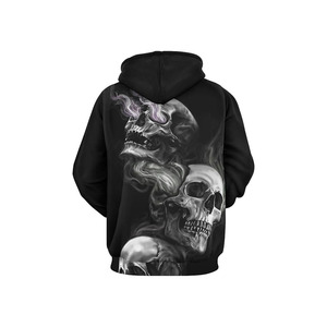 Sweat à capuche noir arc-en-ciel avec motif 3D original pour hommes et femmes - Product Image 3