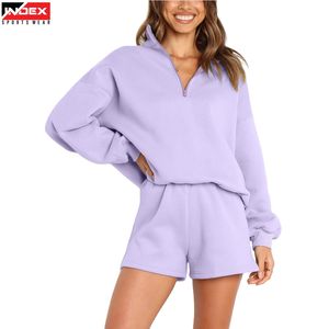 Conjunto de camiseta y pantalones cortos de gran tamaño para mujer, conjunto de pijama de algodón de verano, conjunto de ropa informal de 2 piezas, ropa informal para el hogar para mujer - Product Image 1
