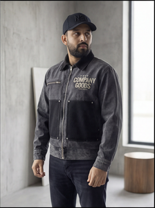 Vestes en jean vintage à coupe slim pour homme, de haute qualité, personnalisées, lavage à l'acide, pour le travail, l'hiver, 2026 - Product Image 3