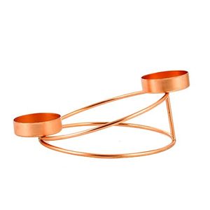 Brass Tea <b>Light</b> Candle Holder Shape Industrial Design Still Life Home Decor Tabletop Vase Graduation Diwali Wedding Birthday - Product Image 3