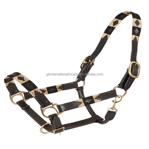 Premium Quality Genuine Leather Horse Riding English Western Style Accessories Leather Polo <b>Halter</b> for Western Saddle - Product Image 4