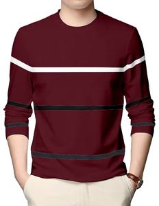100% coton Offre Spéciale hommes tricoté couleur unie à manches longues t-shirt de haute qualité personnalisé multi couleur impression hommes t-shirt - Product Image 1