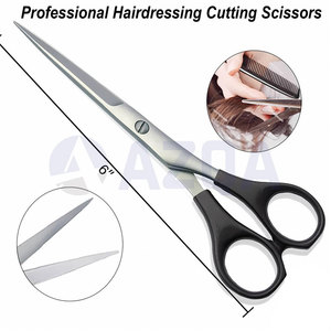 Ciseaux de coiffure professionnels en acier inoxydable de qualité supérieure, manche en plastique de 6 pouces, pour salon professionnel et coiffure - Product Image 2