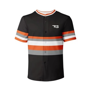 Nuevo Diseño de Ropa Deportiva, Jersey de Béisbol con Nombre Personalizado Impreso, Tela 100% Poliéster, Jersey de Béisbol al Mejor Precio - Product Image 1