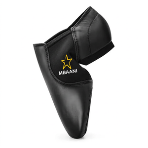 MBAANI รองเท้าเต้นรำแจ๊สหนังแท้สีดำสำหรับผู้หญิงแบบสวมด้านข้างยางยืดพื้นรองเท้านุ่มส้นเตี้ย - Product Image 1