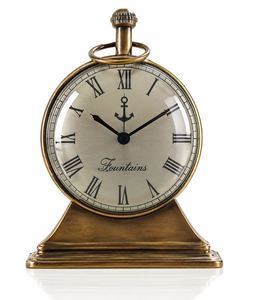 Table Top Decorative Vintage Art Deco <b>Clock</b> Antique Style Metal Desk <b>Clock</b> Classic Home Office Shelf Display Accent - Product Image 1