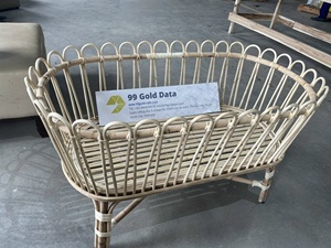 Berceau de bébé en rotin Offre Spéciale-Mobilier de chambre de bébé en rotin de bambou vintage pour meubles de chambre de bébé projets de villégiature d'hôtel - Product Image 3