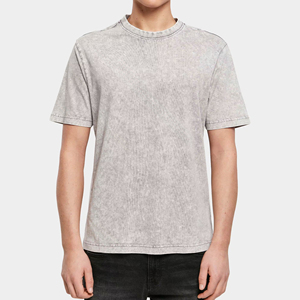Camisetas de Hombre con Corte Regular, Lavado Ácido, Nuevo Estilo, Manga Corta, 100% Algodón, Alta Calidad, Estilo Casual, Cuello Redondo, Ropa Urbana - Product Image 1