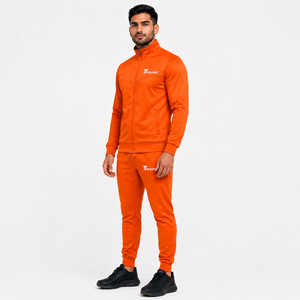 Survêtement de sport pour homme grande taille, décontracté, respirant, écologique, léger, veste zippée intégrale, coupe ajustée, 100% coton - Product Image 2